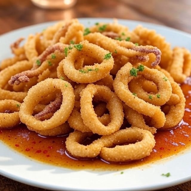 Garlic Pepper Calamari.