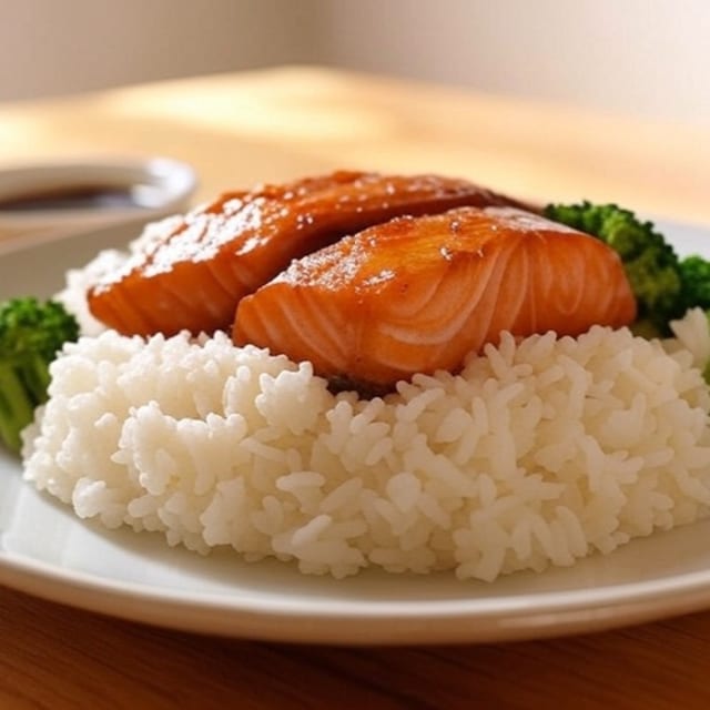 Grilled Salmon.