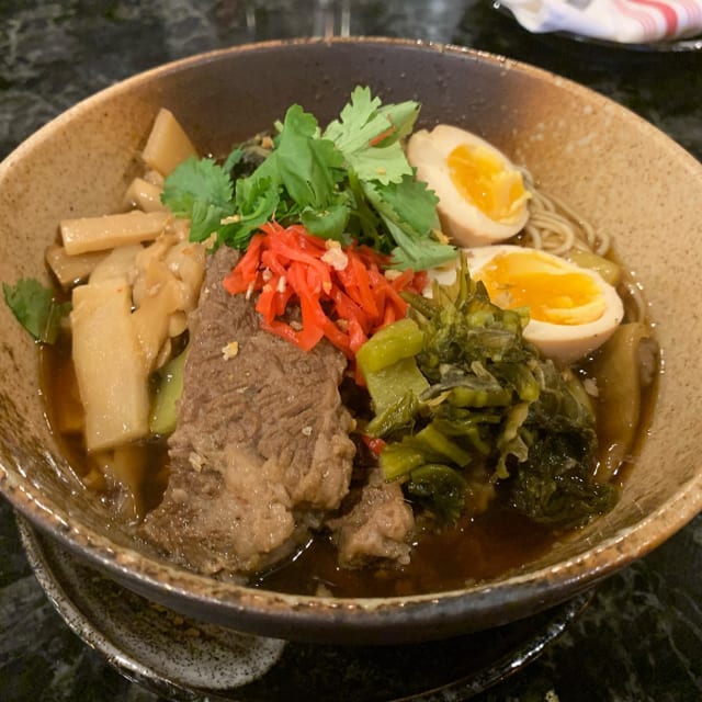 Wagyu Short Rib Ramen Soup.
