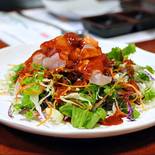 Spicy Sashimi Salad.
