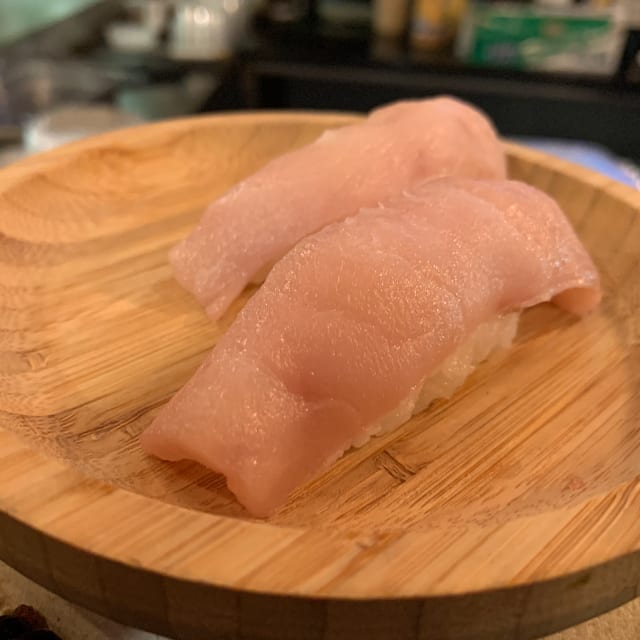 Hamachi Sushi (yellowtail).