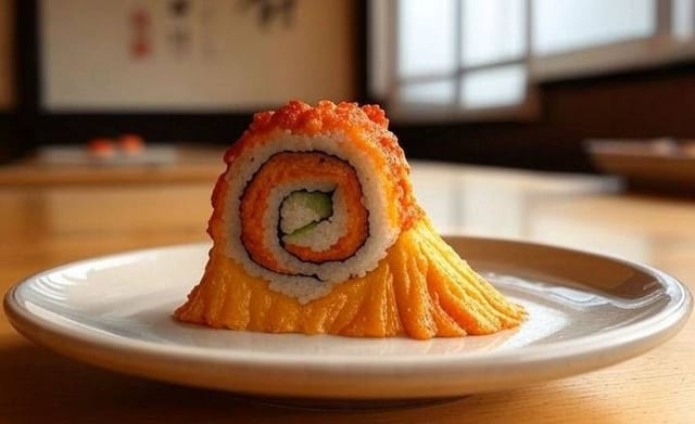Spicy Volcano Roll.
